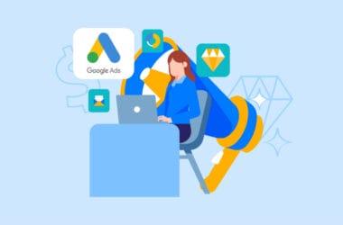 A person analyzing Google Ads data on a computer, illustrating the work of a Google Ads Specialist.